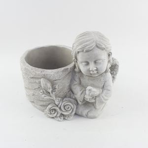 Mini pots de fleurs en ciment de béton de qualité pour jardinières élégantes de jardin et de funérailles pour plantes d'extérieur et succulentes - Product Image 4