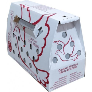 Cajas de cartón de transporte seguras y respetuosas con el medio ambiente para aves de corral vivas o mascotas mediante personalización - Product Image 1