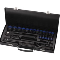 Kit de clés à douilles manuelles pour réparation automobile CRV 24 pièces avec mallette rigide, ensemble d'outils OEM