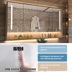 Juego de Muebles de Baño de Lujo JUERTE OEM 2026, Incluye Tocador, Gabinetes, Paneles, Espejo LED, Lavabo y Grifo. - Product Image 4