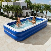 Meilleur cadeau : Piscine gonflable pour enfants, idéale pour l'extérieur, le jardin, les fêtes estivales, le jeu aquatique et le divertissement.