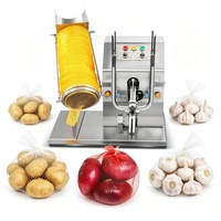 Semi-automatische zakkenverpakkingsmachine 220V 300W voor knoflook, ui, aardappel, netzakken en fruit