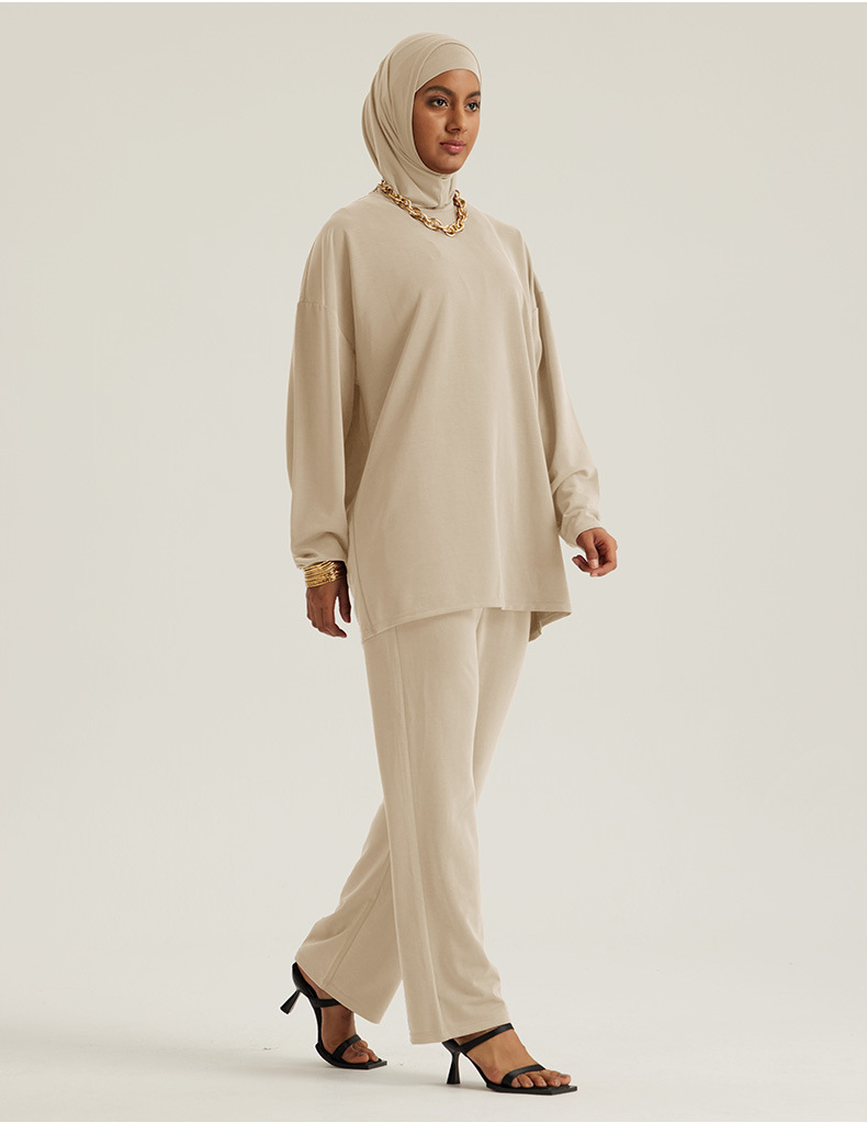 Modest Active Wear Women's Sports Sets Muslim Sportswear Women Sweat Suit · image 4