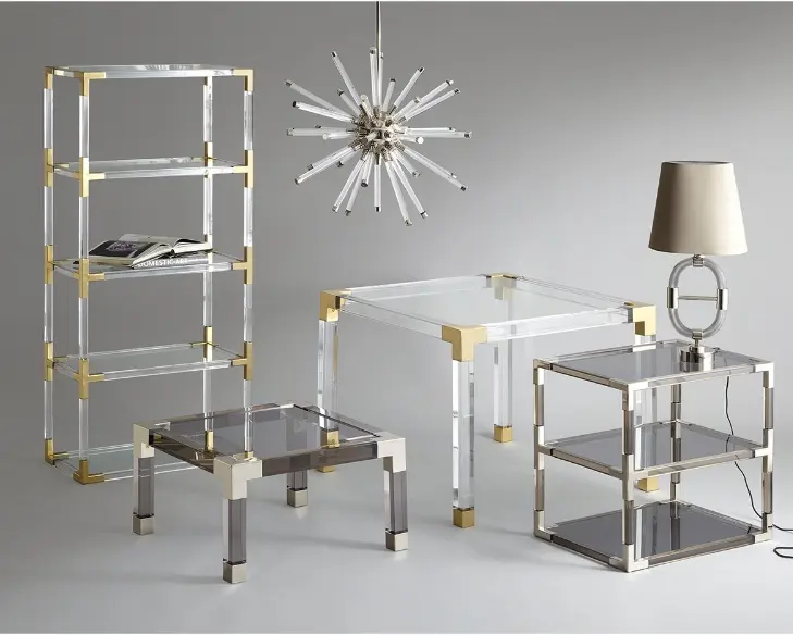 Home Furniture Multifunctional Living Room metal bookshelf with glass top