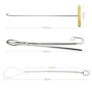 Kit de midwifery veterinário em aço inoxidável, kit de midwifery obstetrico de suíno, instrumentos de midwifery - Product Image 1