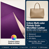 Matériau en PU gaufré multi-couleurs à effet perforé pour sièges de voiture et sacs à main, écologique, toucher doux, tendance, végétalien, logo personnalisé, OEM ODM, vente en gros