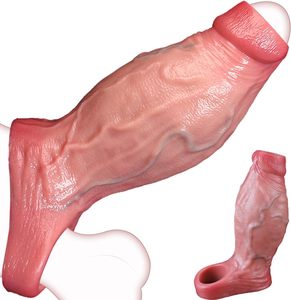 Anello per Pene Realistico di 2,5'' di Diametro, Riutilizzabile, Ingranditore del Pene, Elastico e Ispessito per Prolungare il Rapporto/Ingrandire il Piacere Sessuale - Product Image 1
