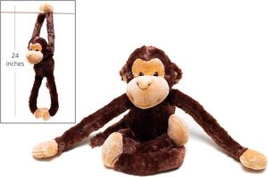 Les mains et les <span class=keywords><strong>pieds</strong></span> de 24 pouces se connectent ensemble singe en peluche longs bras et jambes singe suspendu personnalisé animal en peluche - Product Image 2