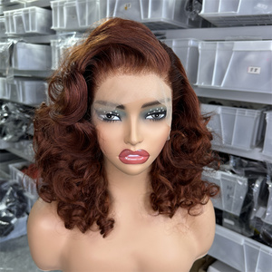 Goodluck tốt nhất bán lỏng sóng làm nổi bật mật ong <span class=keywords><strong>Brown</strong></span> Blonde màu Trinh Nữ Peru lớp biểu bì phù hợp tóc ren phí<span class=keywords><strong>a</strong></span> trước tóc giả - Product Image 3