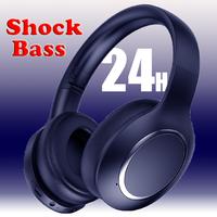 Nouveau casque BT casque sans fil antibruit actif 24H écouteurs HiFi stéréo