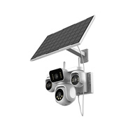 Caméra de sécurité extérieure 4G LTE AOV à quatre objectifs, 8MP CMOS, Pan/Tilt, audio bidirectionnel, détection de suivi humain intégrée – Approvisionnement direct usine