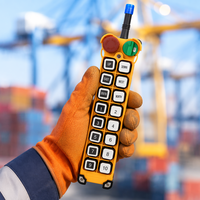 Télécommande radio industrielle étanche IP65 à double vitesse et 16 boutons de style Telecrane F24-16D pour pont roulant