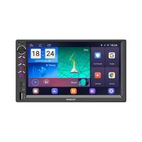 Reproductor MP5 para Auto de 7 Pulgadas 1 Din, Pantalla Táctil, Radio para Auto, Carplay, FM RDS, Transmisor FM, USB/SD/AUX, Audio de Alta Resolución, MP3/MP4, Estéreo OEM