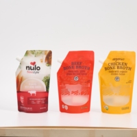 Pochettes souples transparentes de qualité alimentaire avec bec verseur, personnalisables, pour liquides, 4L 5L (gallon), pour boissons, traiteur, sauces