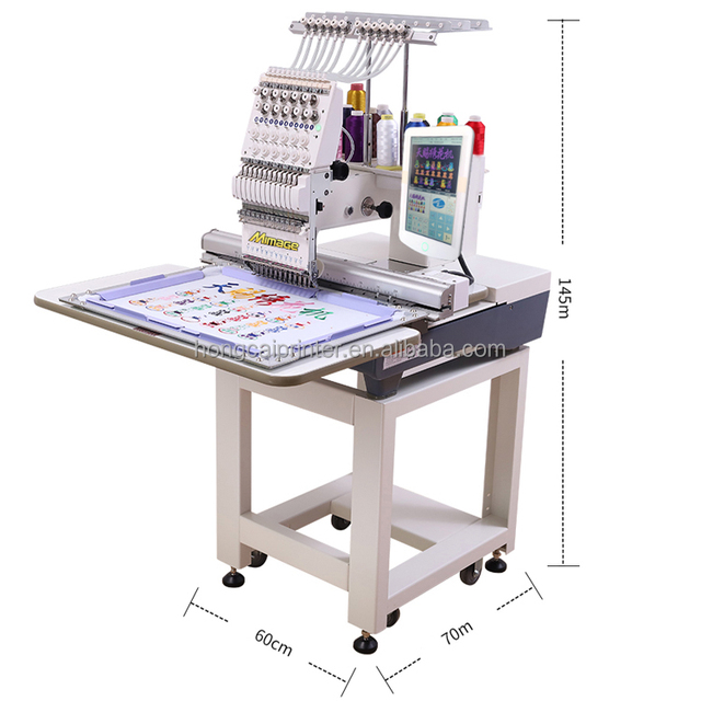 Mimage Cheaper 1 Head  9 / 12 / 15 Needles Computerized Embroidery Machine With Cap Weaving