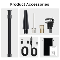 Gonfleur de pneus portable pour voiture Compresseur d'air électrique avec batterie haute capacité Gonflage rapide pour vélos motos camions