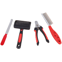 Kit de toilettage pour chien en acier inoxydable écologique, brosses portables pour animaux de compagnie, ensemble d'outils lavables pour enlever les poils
