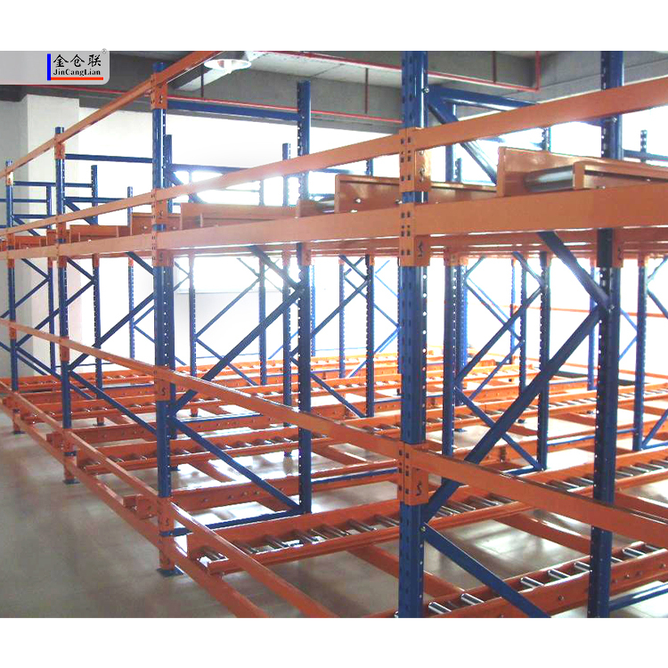 Custom Industrial Warehouse Sliding Shelf Gravity