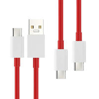 Câble de charge rapide PD 65W Supervooc pour OnePlus Ace 12/11/10T/9/8T/7T Pro USB-C Type-C Warp Charge 6A avec blindage en feuille d'aluminium TPE