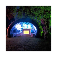 Tente portative Offre Spéciale de barre de cabine de photo de coquille sphérique gonflable de dôme gonflable d'igloo de la conception unique LED à vendre