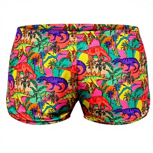 Short de bain homme personnalisé à motif floral tropical, séchage rapide, short de surf avec doublure en maille, maillot de bain 2026 - Product Image 2