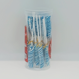 Piruletas Trenzadas Azul Claro, 24 Piruletas de Unicornio Envueltas Individualmente, Piruletas de Arándanos Trenzadas a Granel - Product Image 5