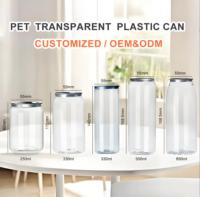 Vente en gros de contenants jetables personnalisés en plastique PET, imprimés UV/sérigraphiés, pour gâteaux, desserts, jus, lait, thé, avec couvercles ouvrables