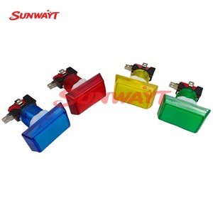 Botón Rectangular de Arcade de 51*33mm con Interruptor y Luz LED para Máquinas de Juegos Arcade que Funcionan con Monedas - Product Image 3