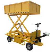 Chariot de transport de marchandises à moteur électrique pour entrepôt de chantier, capacité de charge 1000 kg, véhicule de transport lourd