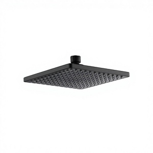 12'' High Pressure <strong>Shower</strong> Head, Stainless Steel Bath <strong>Shower</strong> Ultra Thin Matte Black Bathroom Round Rainfall <strong>Shower</strong> Head - Product Image 3