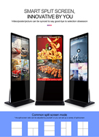 Kiosque tactile Android Windows, écran totem, lecteur publicitaire, écran LCD ultra-fin, affichage au sol pour intérieur, ascenseur, magasin de détail