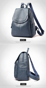 Fashion Bags Women Fashion Solid <b>Backpack</b> Multifunction Shoulder Bookbags School Bag Cute Fashion Pu <b>Leather</b> <b>Backpacks</b> - Product Image 4