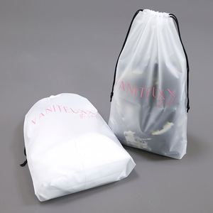 Bolsas de Embalaje de Plástico Transparente Esmerilado con Cordón de EVA, Resistentes al Agua, con Logotipo Personalizado, para Prendas de Vestir, Venta al Por Mayor - Product Image 4