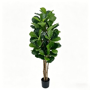 Wholesale Real Wood Stem Fiddle Leaf Fig <b>Tree</b> – <b>Artificial</b> Ficus Lyrata, Evergreen & Durable for Indoor Decor - Product Image 1
