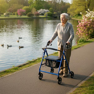 Déambulateur pour personnes âgées avec poignées offrant un soutien à la mobilité et une stabilité accrues pour les aînés à mobilité réduite - Product Image 6