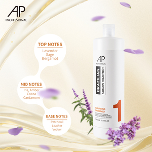 Shampooing nettoyant en profondeur à la kératine pour détoxifier les cheveux avant utilisation en salon de traitement - Product Image 1