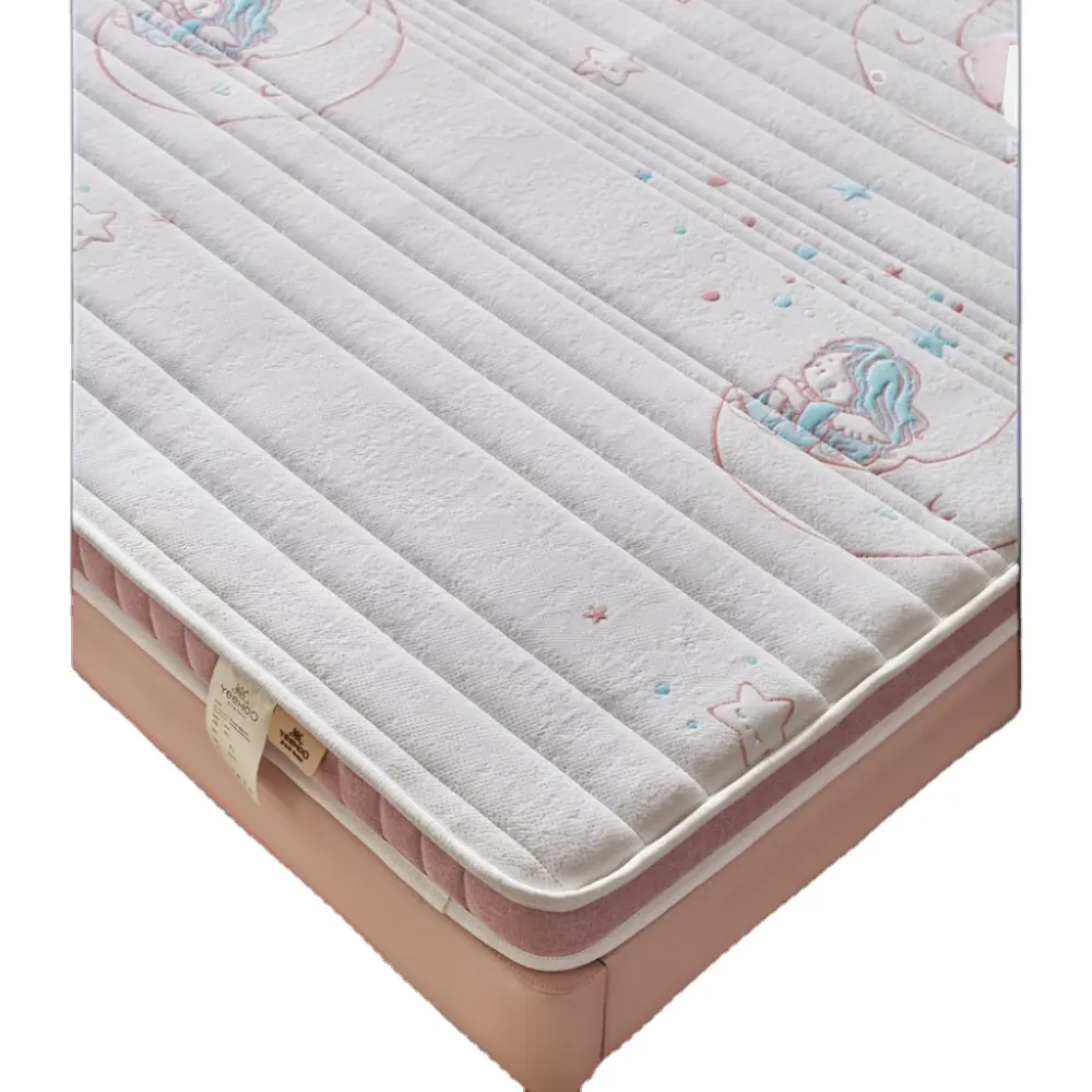 A modern queen mattress suitable for children with the cooling comfort of memory latex provides warmth for children's bedrooms