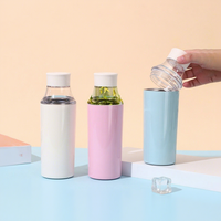 Nouvelle Bouteille Créative à Col Étroit avec Infuseur à Thé Froid, Chambre Transparente, Double Paroi en Acier Inoxydable 316, Isolation 6-12 Heures