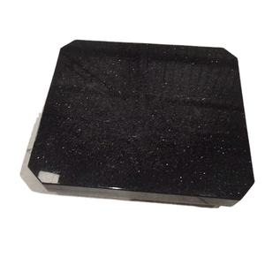 フラット墓マーカースターギャラクシー黒御影石スラブウェッジ記念墓石墓地草マーカー用 - Product Image 1