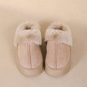 Nouvelles pantoufles en fourrure pour femme, collection automne-hiver, avec semelle épaisse, chaudes, pour l'intérieur et l'extérieur - Product Image 3