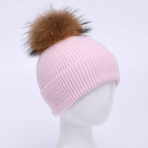 Chapeau en laine pour enfant, adorable <span class=keywords><strong>bonnet</strong></span> avec rabat d'oreille, couvre-chef pour bébé, peluche mignonne et chaude, automne-hiver - Product Image 3
