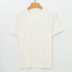 Camiseta de Hombre de Manga Corta de Alta Calidad, Estilo Clásico, Tejido de Punto Liso, <span class=keywords><strong>Lana</strong></span> y Lyocell - Product Image 3