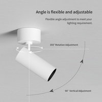 Spots LED de plafond modernes encastrés en aluminium, dimmables, COB, anti-éblouissement, blanc réglable, 15W 25W 35W pour intérieur