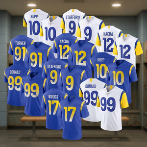 Maillot de football pour enfants garçons Los Angeles 12 Puka Nacua 17 Davante Adams 9 Stafford 8 #   Stitched Breathable Luxury Limited - Product Image 3