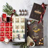Fabrik Großhandel 24 Tage Bier Advents kalender Box Flasche Wein kiste Verpackung Leerer Karton Benutzer definierter Druck Advents kalender Bier