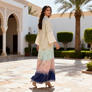 Robe Abaya Élégante de Qualité Supérieure Personnalisée pour Femmes Musulmanes Occasions de Mariage et de Fête - Product Image 4