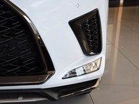 Rejilla de luz antiniebla para Lexus RX350 RX450h 2020 2021 2022, estilo F-Sport, cubierta de lámpara antiniebla para parachoques delantero, ABS, negro brillante