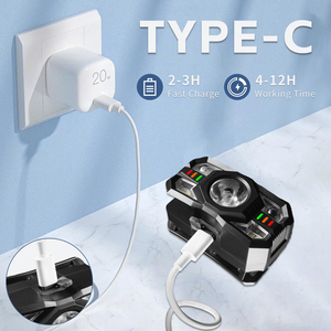 ไฟฉายคาดศีรษะ LED อัจฉริยะแบบเหนี่ยวนำรุ่นใหม่ ขนาดเล็ก พกพาสะดวก ตัวเครื่องทำจากพลาสติก ABS ชาร์จผ่าน USB เหมาะสำหรับตั้งแคมป์ - Product Image 5