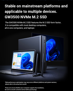 Unidad de Estado Sólido Great Wall GW3500 NVMe M.2 2280 PCIe 3.0 (Gen3 X4) de 256 GB a 2 TB, 3D NAND TLC, Velocidad de Lectura de hasta 3500 MB/s - Product Image 3