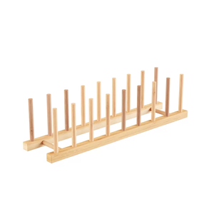 Venta al por mayor de bambú plegable escurridor de platos plegable estante de secado de platos - Product Image 3